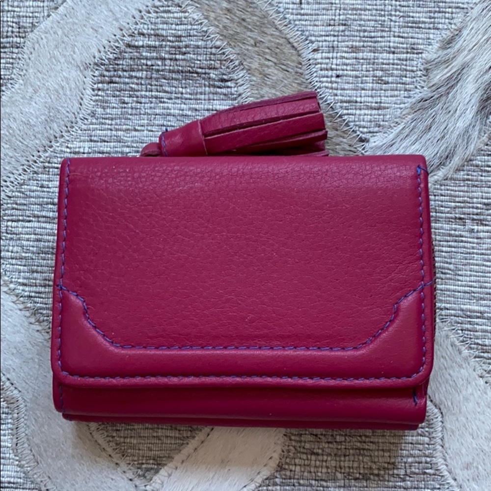 Magenta Leather Wallet